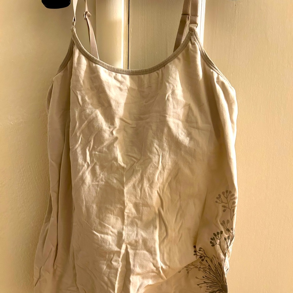 Patagonia built in bra cream top